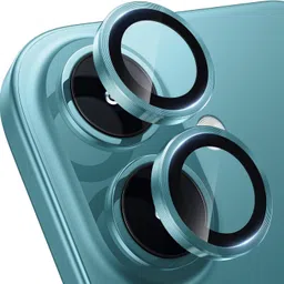 BOGATO™ Camera Lens Protector for Apple iPhone 16 (Teal Color)-picture-26