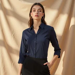 kaarchop Women Regular Fit Solid Formal Shirt-picture-21