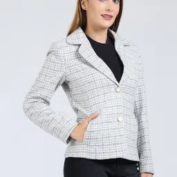 YOUNG CLUB CLASSIC Checked Notched Lapel Overcoat-picture-21