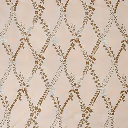 Florida Matrix Peach-Coloured Floral 180 TC Fitted Super King Bedsheet Set-1.98mx1.82m image 3