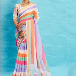 TIRA Striped Linen Blend Saree-picture-35