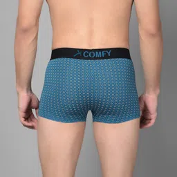AMUL COMFY Pack of 4 Men Printed Cotton Trunks image 5