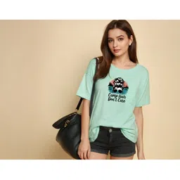 DressBerry Women Printed Drop-Shoulder Oversized T-shirt-picture-39