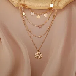 Zaphariq Gold-Plated Layered Necklace image 3