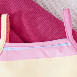 INCLUD Girls Colourblocked Shoulder Straps A-Line Dress image 5