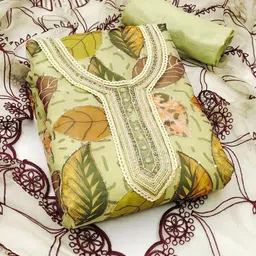 Maroosh Embellished Organza Unstitched Dress Material-picture-28