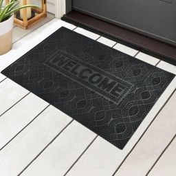 IVAZA Black Textured Anti-Skid Doormats-picture-30