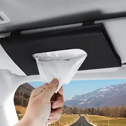 czech Buy Best Leather Car Sun Visor Tissue Holder Napkin Card Case MZW11 Vehicle Tissue Dispenser-picture-13
