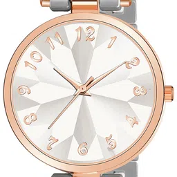 LORENZ Women Patterned Dial & Stainless Steel Bracelet Style Straps Analogue Watch AS-128A image 2