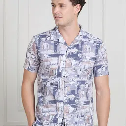 VALEN CLUB Men Premium Printed Casual Shirt-image-15