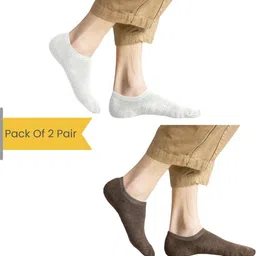 NESKA MODA Unisex Set Of 2 Shoe Liners Cotton Socks-picture-20