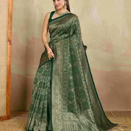 TASRIKA Woven Design Zari Banarasi Saree-picture-20