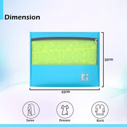 Kuber Industries Grey & Blue 8 Pieces Waterproof Wardrobe Multi-Utility Organisers image 5