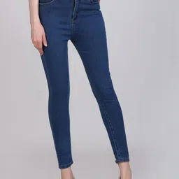 VBEAUTI Women Jean Skinny Fit Mid-Rise Stretchable Jeans-image-0