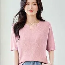 StyleCast V-Neck Casual T-shirt-image-63