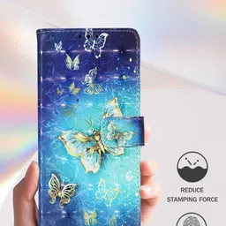 PEEPERLY Flip Back Cover Case for Samsung Galaxy S23 Ultra Butterfly Wallet Leather Case image 3