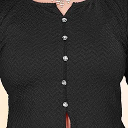 TANISHM FEB TEX V-Neck Short Sleeves Saree Blouse image 2