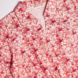 all about you Floral Printed Puff Sleeve Shirt Collar Fit & Flare Mini Dress image 4