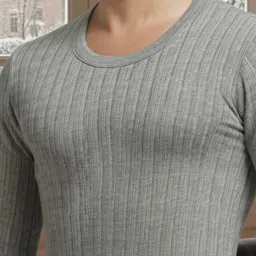 Lux Cozi Ribbed Round Neck Long Sleeves Thermal Top image 3