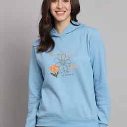 SZN Women Printed Hooded Sweatshirt image 2