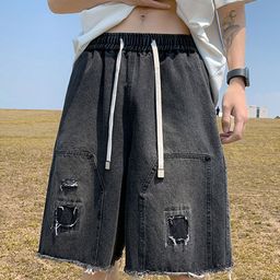 StyleCast Men Solid Regular Fit Mid-Rise Knee Length Denim Shorts-picture-32