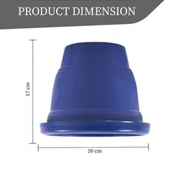 Kuber Industries Blue & Red 6 Pieces Versatile Sturdy Flower Planters image 3