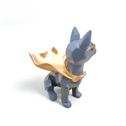 SkyKey Grey & Gold-Toned Glossy Figurine Showpiece image 4