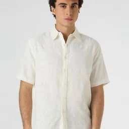 JOHN WATSON Men Textured Short Sleeve Casual Shirt-picture-26