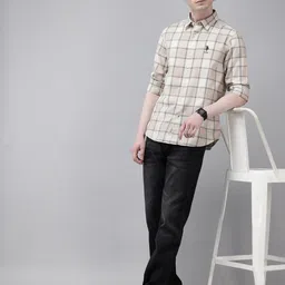 U.S. Polo Assn. Denim Co. Checked Pure Cotton Casual Shirt image 4