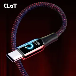 CLAT USB Type C Cable 3 A 1 m Type C Cable with Intelligent Power Off Led Light and Quick Charging Indicator-picture-18