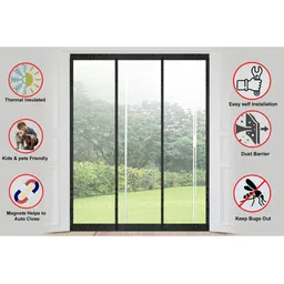 The Furnishing Tree Single Transparent Sheer Door Curtain image 3