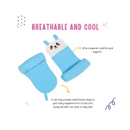 NeonateCare Infants Blue Adjustable Grow With Me Airflow Sweat Free Comfort Neck Pillow image 5