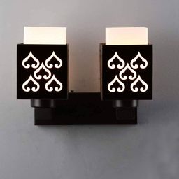 Gojeeva Black Wood Square Shaped Wall Lamp-picture-17
