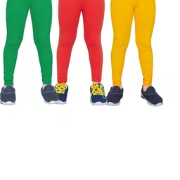 Tik Tok WEARS Girls Red Churidar Length Leggings-picture-49