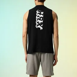 HRX by Hrithik Roshan Brand Logo Printed T-shirt image 3