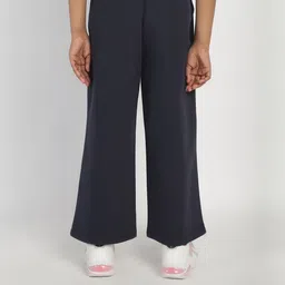 MOONAAH Girls Solid Regular-Fit Mid-Rise Track Pants image 4