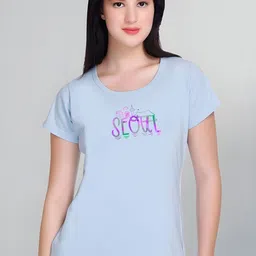 SZN Women Typography Printed T-shirt-picture-10