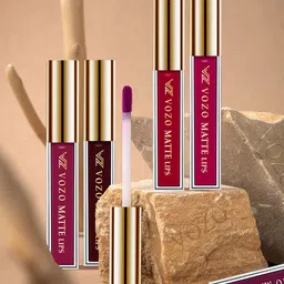 VOZO Set Of 4 Vibrant Matte Liquid Lipstick- 4ml Each-101-102-104-106 image 2
