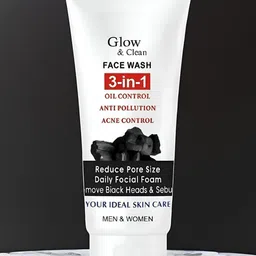 Elecsera Glow & Clean Face Wash With Charcoal & Tea Tree - 100 ml-picture-24