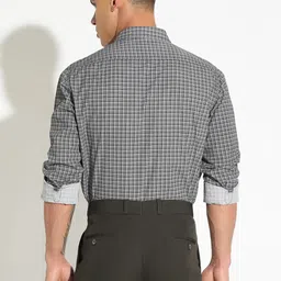 SHOWOFFFF Men Comfort Micro Checks Checked Casual Shirt image 5