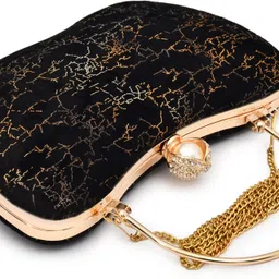 for the beautiful you Party Black Clutch image 3