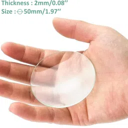 labxport Borosilicate Watch glass 50mm 2 inch Diameter for beakers Covering pack of 3 Laboratory Watch Glass image 3