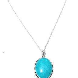 GenZcomplex Adults Unisex Silver-Plated Oval Pendants-image-37