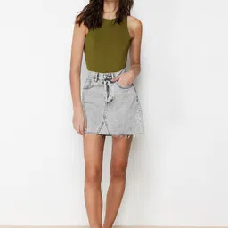 Trendyol Solid Sleeveless Bodysuit-image-38