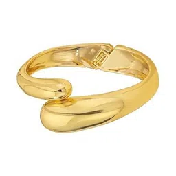 ZAYA Handmade Jewelry Women Cubic Zirconia Gold-Plated Cuff Bracelet-image-17