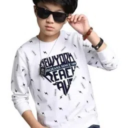 ATLANS Boys Typography Printed T-shirt-picture-31