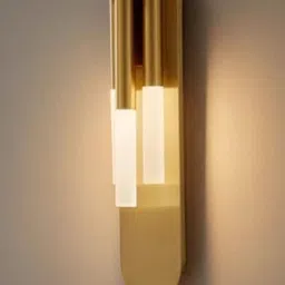 HomesElite Gold-Toned Metal Wallchiere Wall Lamp With Bulb image 1
