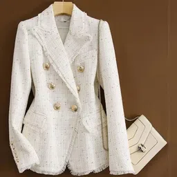 Miss Mosa By Akanksha Orenata Double Breasted Blazer-image-29