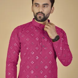 ORIFAB Men Cotton Kurtas image 2
