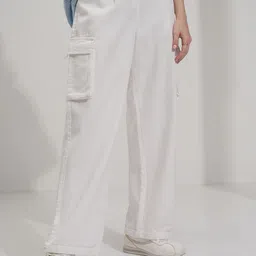 Street By Tokyo Talkies Women Straight Fit Cargos Trousers-image-22